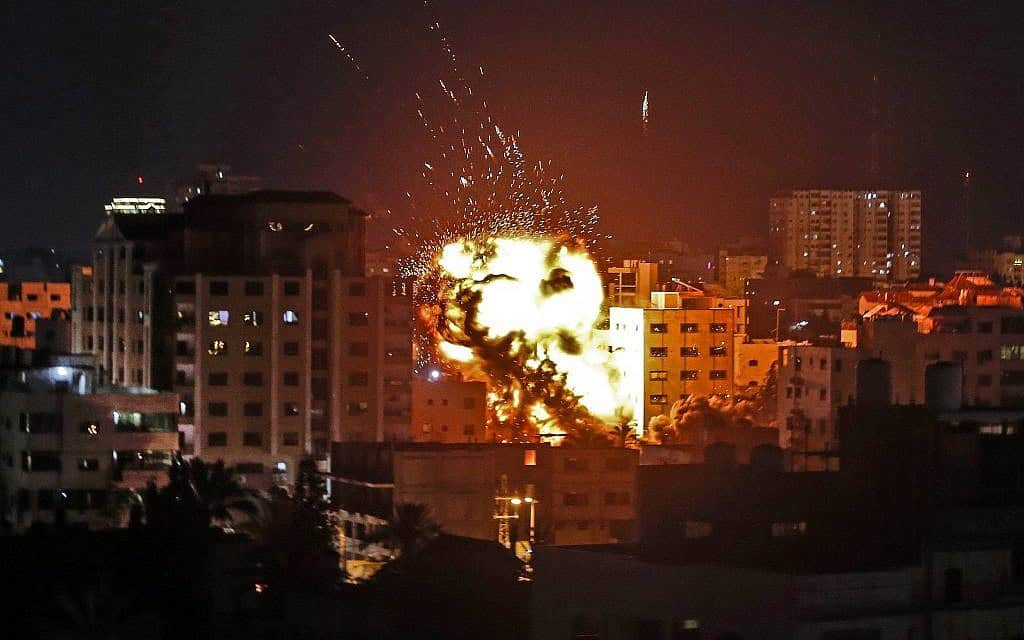 Missiles from Hamas hit Israel.